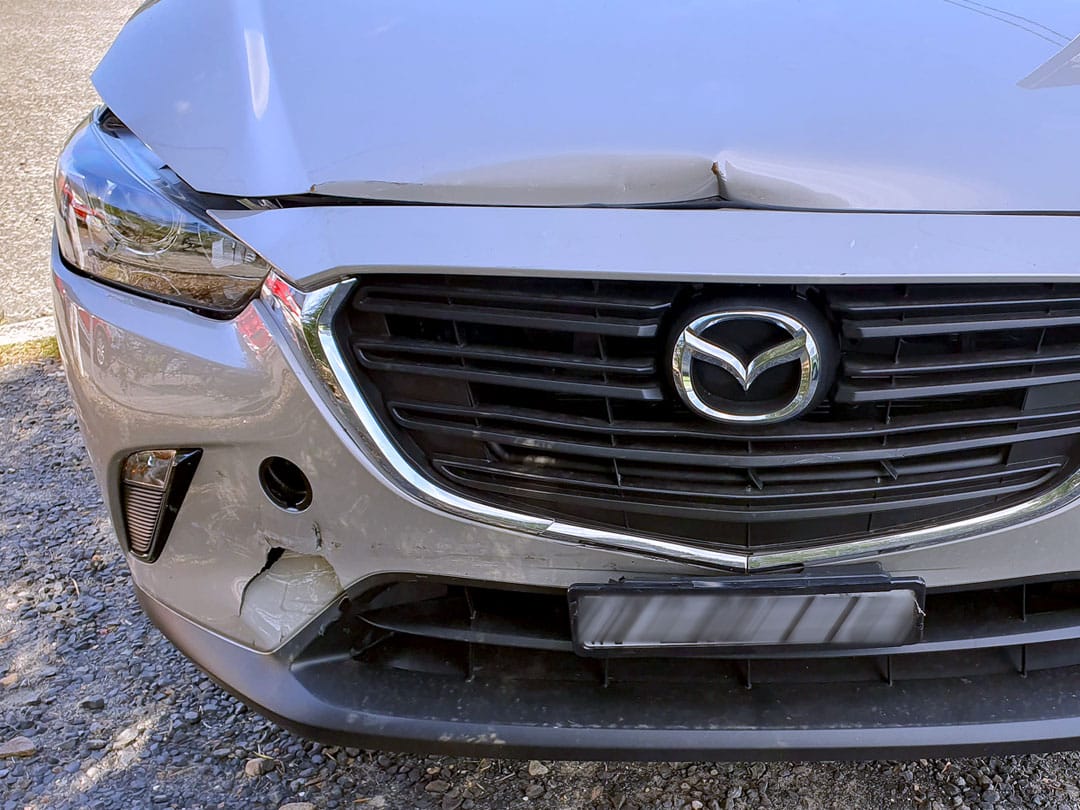 before smash repair Erina Mazda