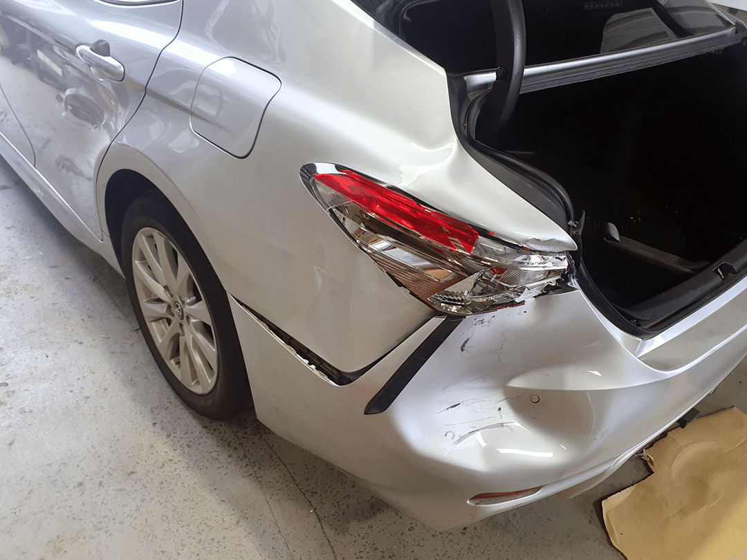 before camry smash repairs