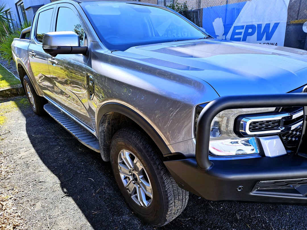 After Ford Ranger smash repairs on central coast