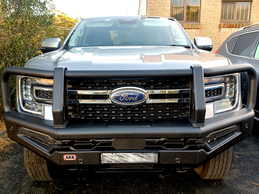 After Ford Ranger smash repairs on central coast
