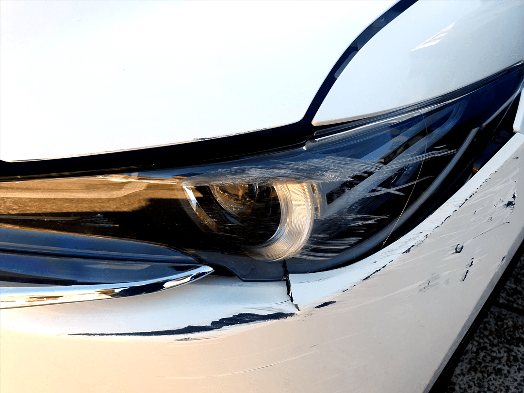 smashed Mazda CX5