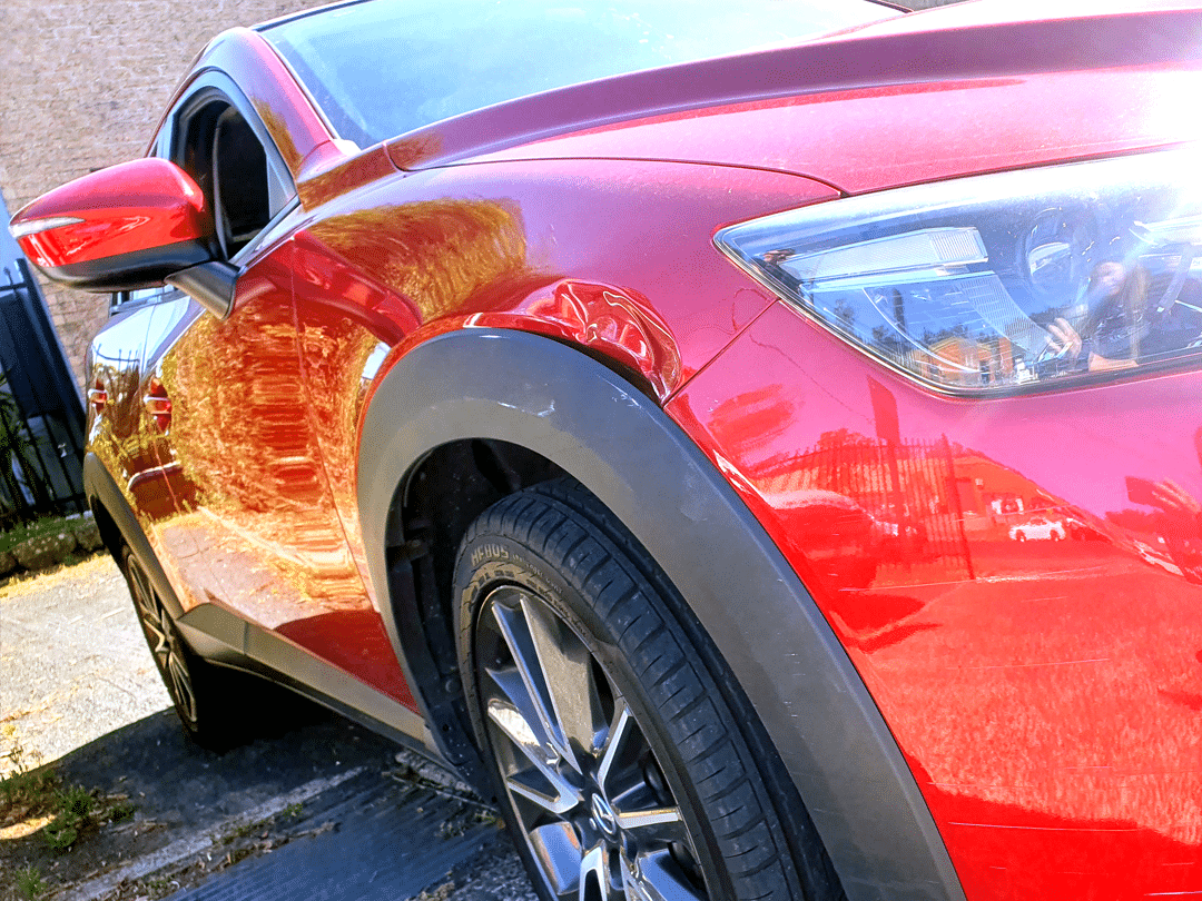 car damage on Mazda CX-3