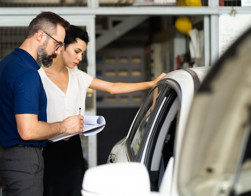 Lease Car Inspection upon hand back